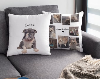 Pet Portrait Pillow | Pet Portrait from Photo | Pet Memorial | Pet Loss | Pet Owner Gift | Custom Throw Pillow | Pet Illustration Cushion