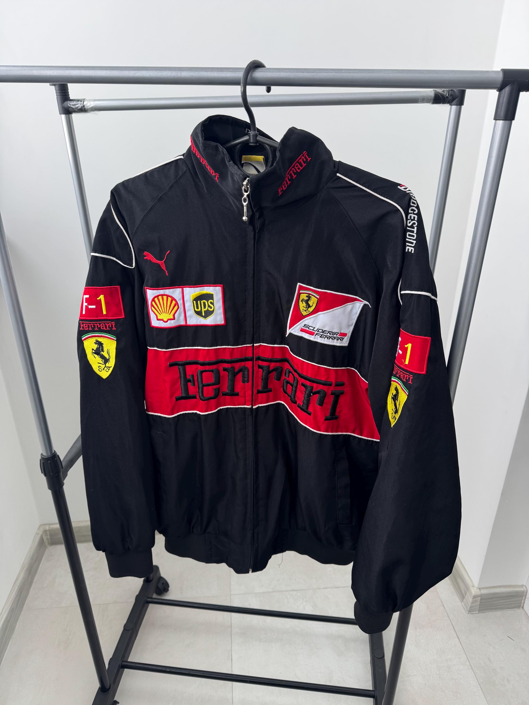 Veste Vintage Scuderia Ferrari Bomber - Taille M, Légère Et Rembourrée