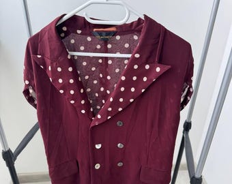 Comme Des Garcons Silk Two-Sides Blouse M-Size