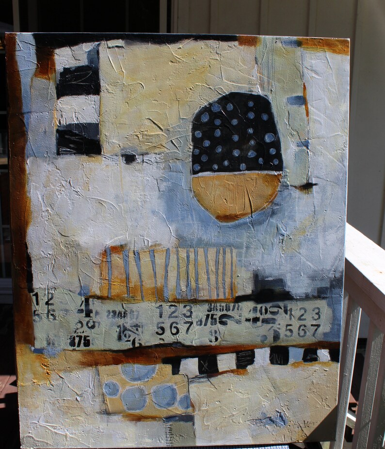 Large Abstract Painting 24 X 30 change is Coming Etsy