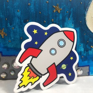 Rocket Vinyl Sticker