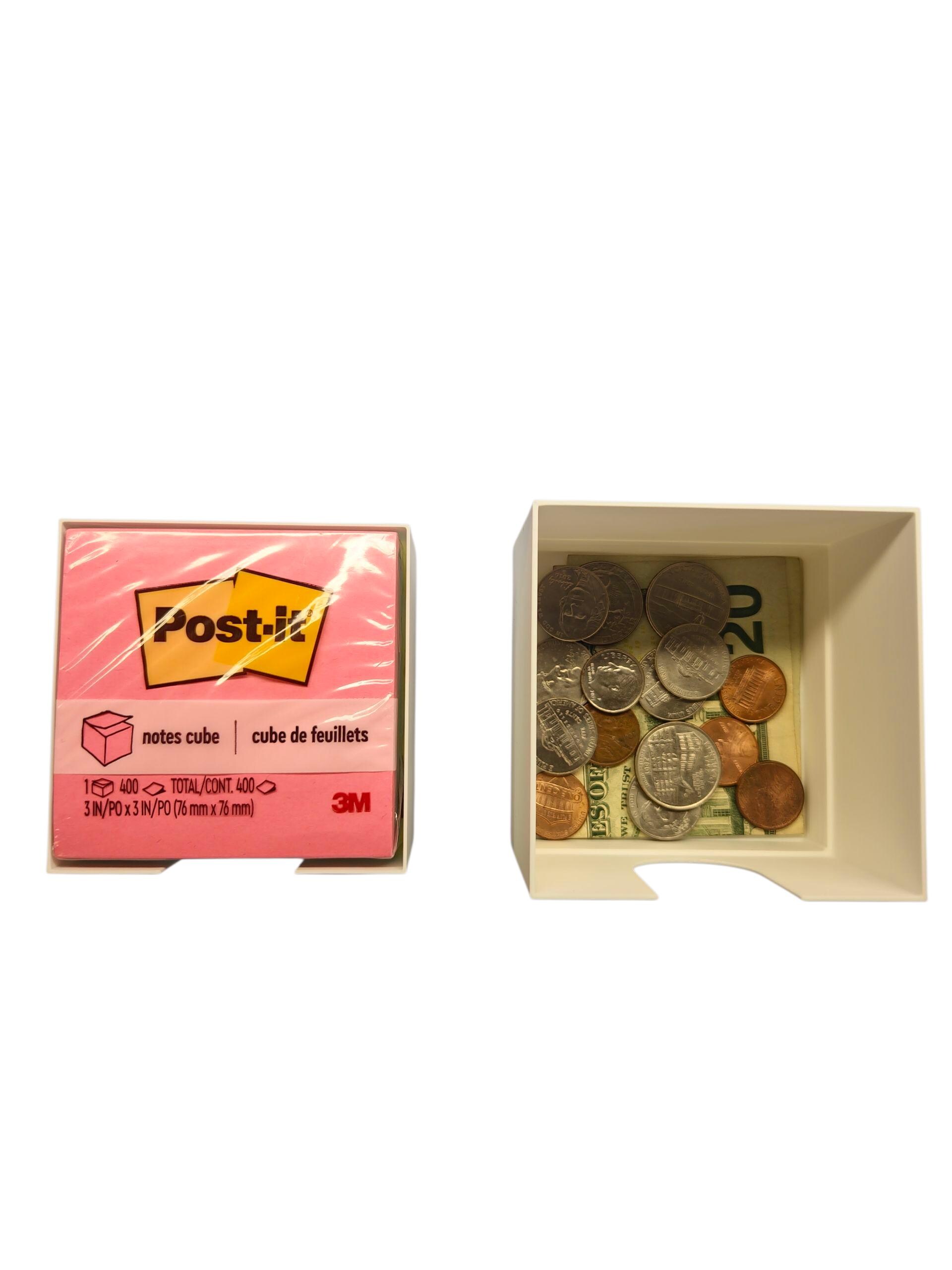 Sticky Note Secret Sticky Note Holder With Hidden Compartment Desk Organizer Secret ...