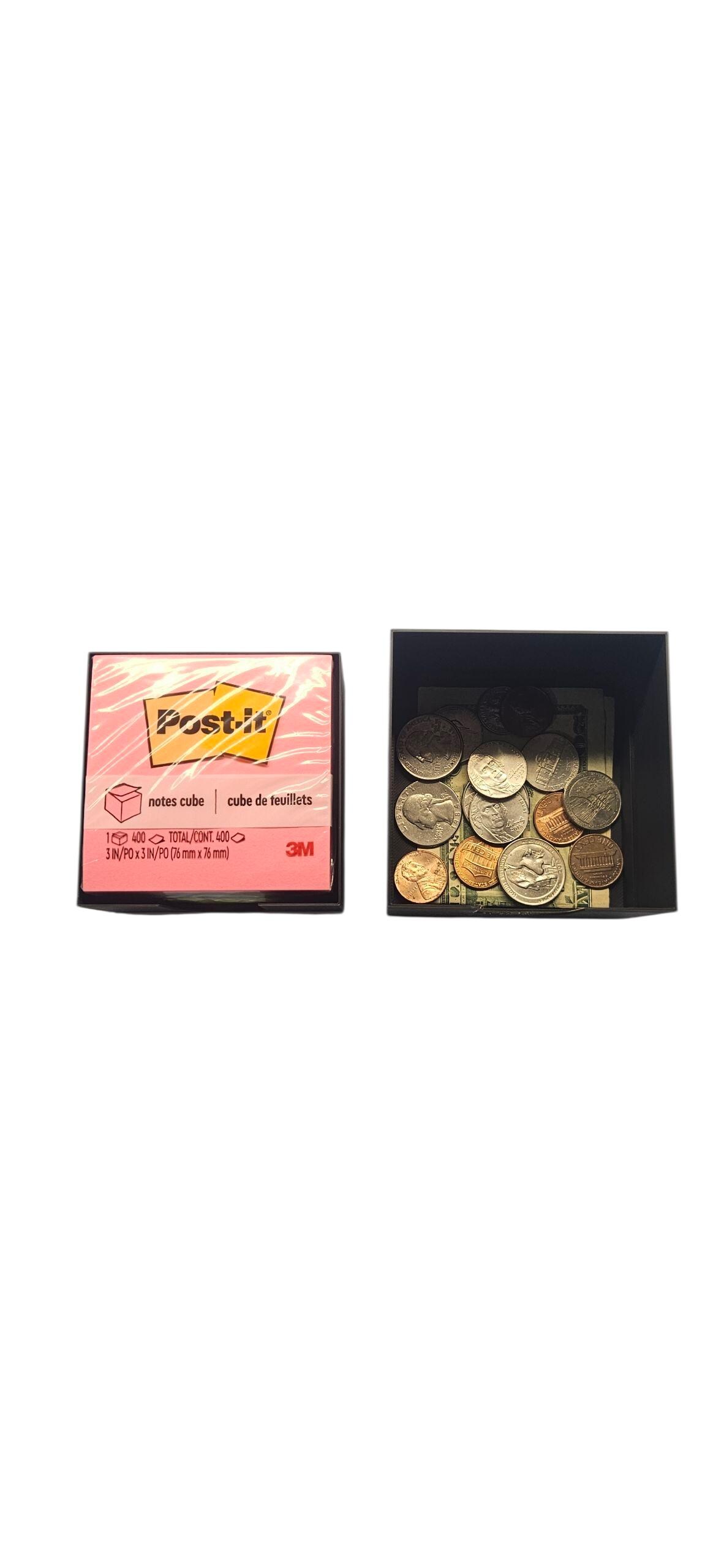 Sticky Note Secret Sticky Note Holder With Hidden Compartment Desk Organizer Secret ...