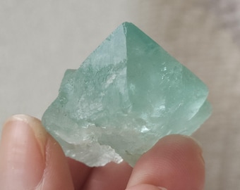 Emerald Green Octahedral Flourite; Riemvasmaak, Kakamas, Northern Cape, South Africa