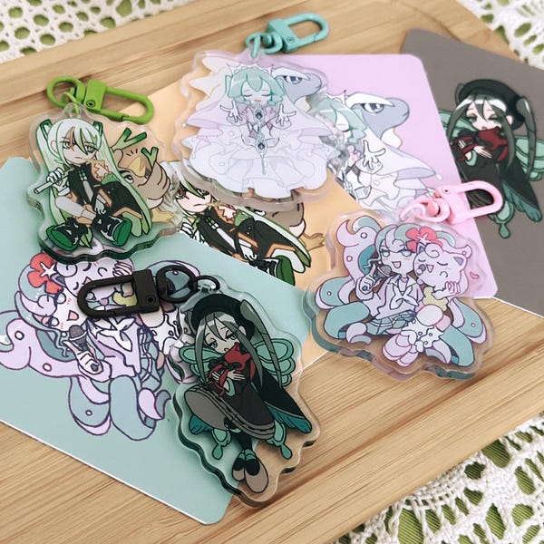 Project Voltage-sleutelhanger (ft. Bug, Fairy, Fighting en Rock Hatsune Miku)