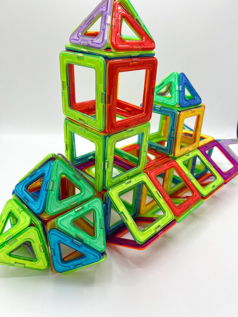Multicolor Magnetic Building Blocks 50pcs Big Size Plus, DIY Magnets ...