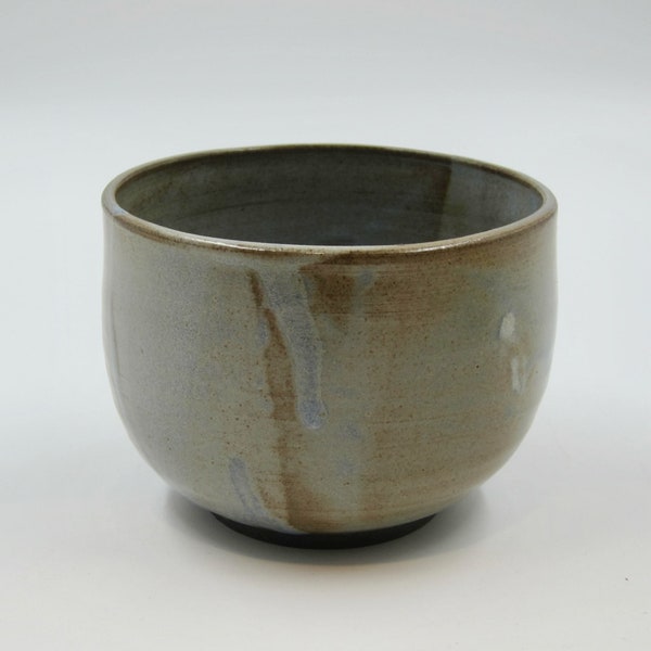 Small Tumbler or Yunomi in Pale Blue and Dark Brown Clay - Handmade Cup