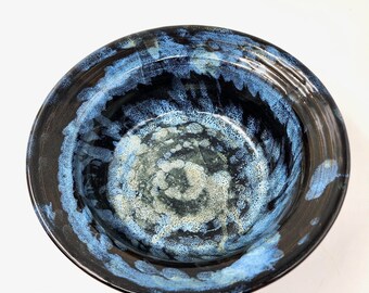 Solar Flares Porcelain Bowl - Handmade Pottery - Wheel-thrown Ceramics
