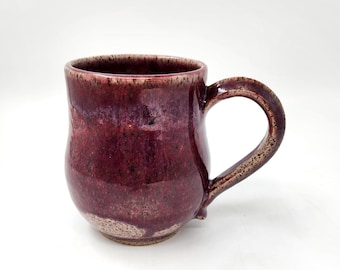 Mug - Oxblood Red Stoneware - Handmade Pottery - Ceramic Cup