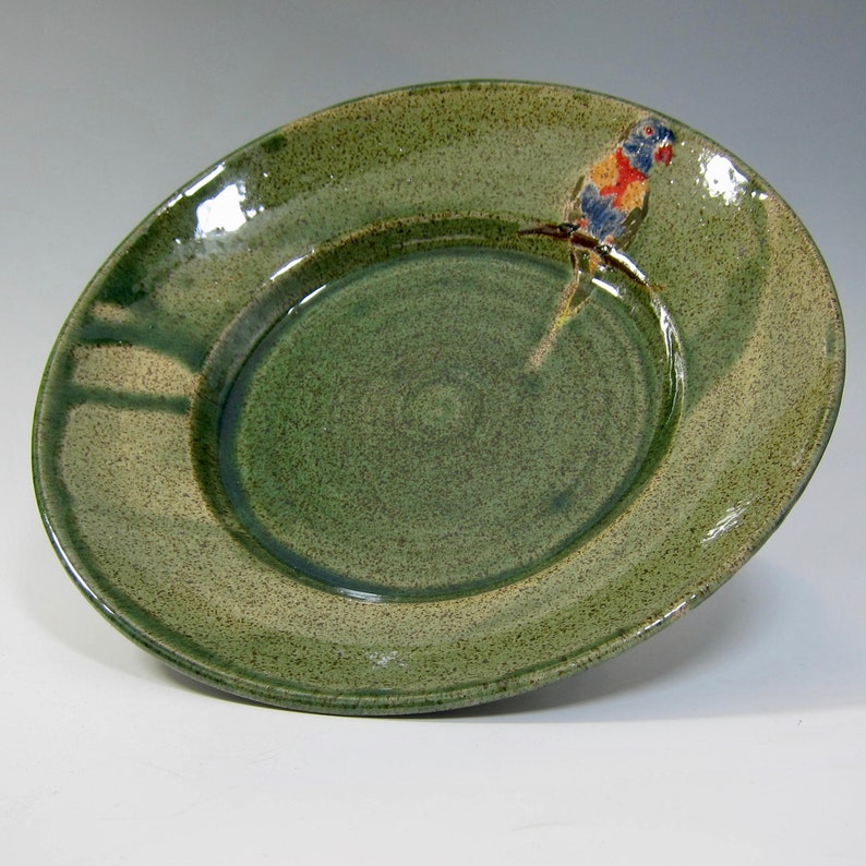 Versatile Deep Dish Australian Rainbow Lorikeet Serving Dish Etsy