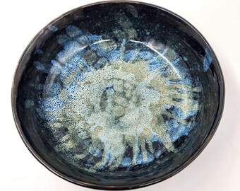 Solar System Porcelain Bowl - Handmade Pottery - Wheel-thrown Ceramics