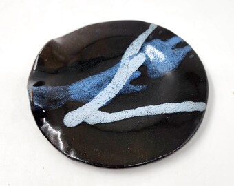Ice melting  Spoon Rest - Ring Dish - Handmade Pottery