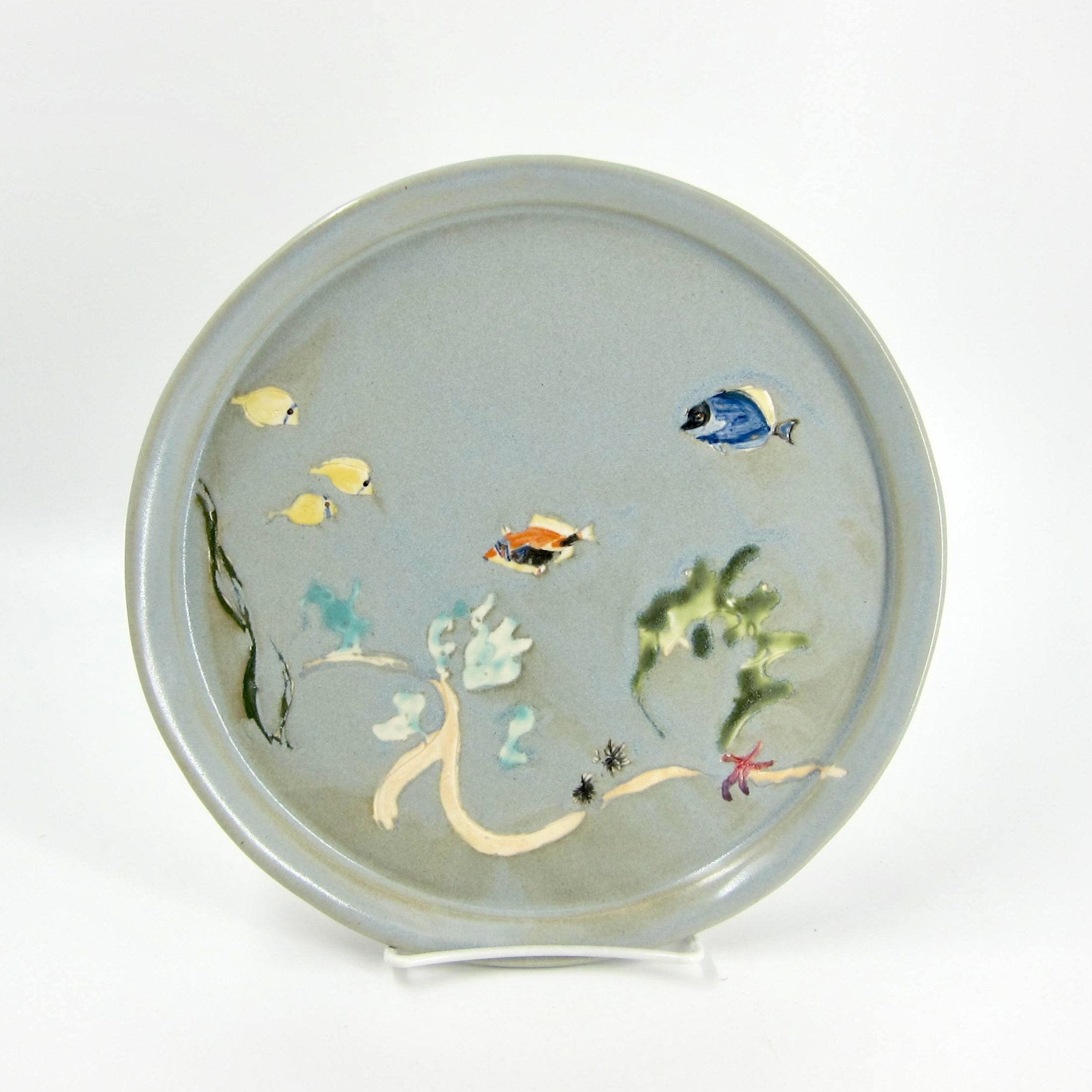 Hawaiian Reef Scene With Humuhumunukunukuāpua'a - Handmade