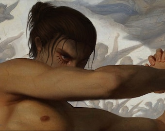 Eren Jaeger, The Fallen Angel, Renaissance Painting, Attack on Titan