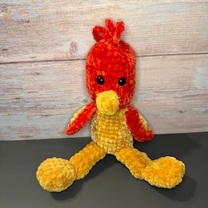 Handmade Crochet Rooster Plush