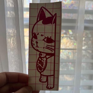 Anime Inspired Decal | Anime Car Decal | Turbo Granny Inspired Decal | Lucky Cat Sticker