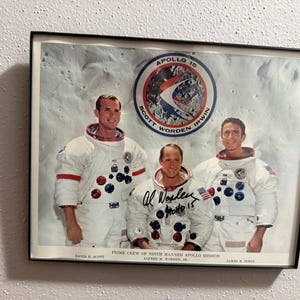Autographed Astronaut Photos with Flight Patch