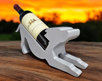 Pit bull wine bottle holder - Staffordshire terrier wine bottle holder - doggy bottle holder - cute bully breed bottle display