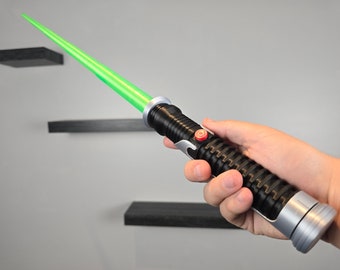 Sabre laser qui s'effondre de Qui-Gon - jouet cosplay - personnalisable - porte-bouquet