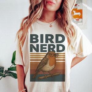 Lustiges Vogel Nerd T-Shirt: Vogel Liebhaber Geschenk, Komfort Farben T-Shirt