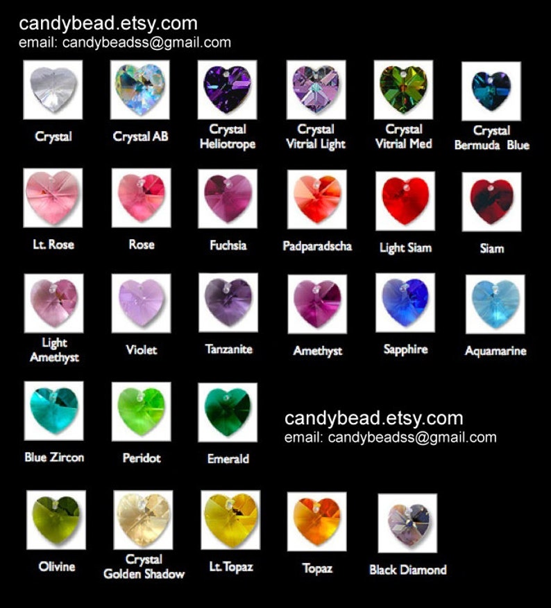 Swarovski Ringcrystal ringRainbow Heart Swarovski Crystal Ring by CandyBead Best seller R005-01 image 4