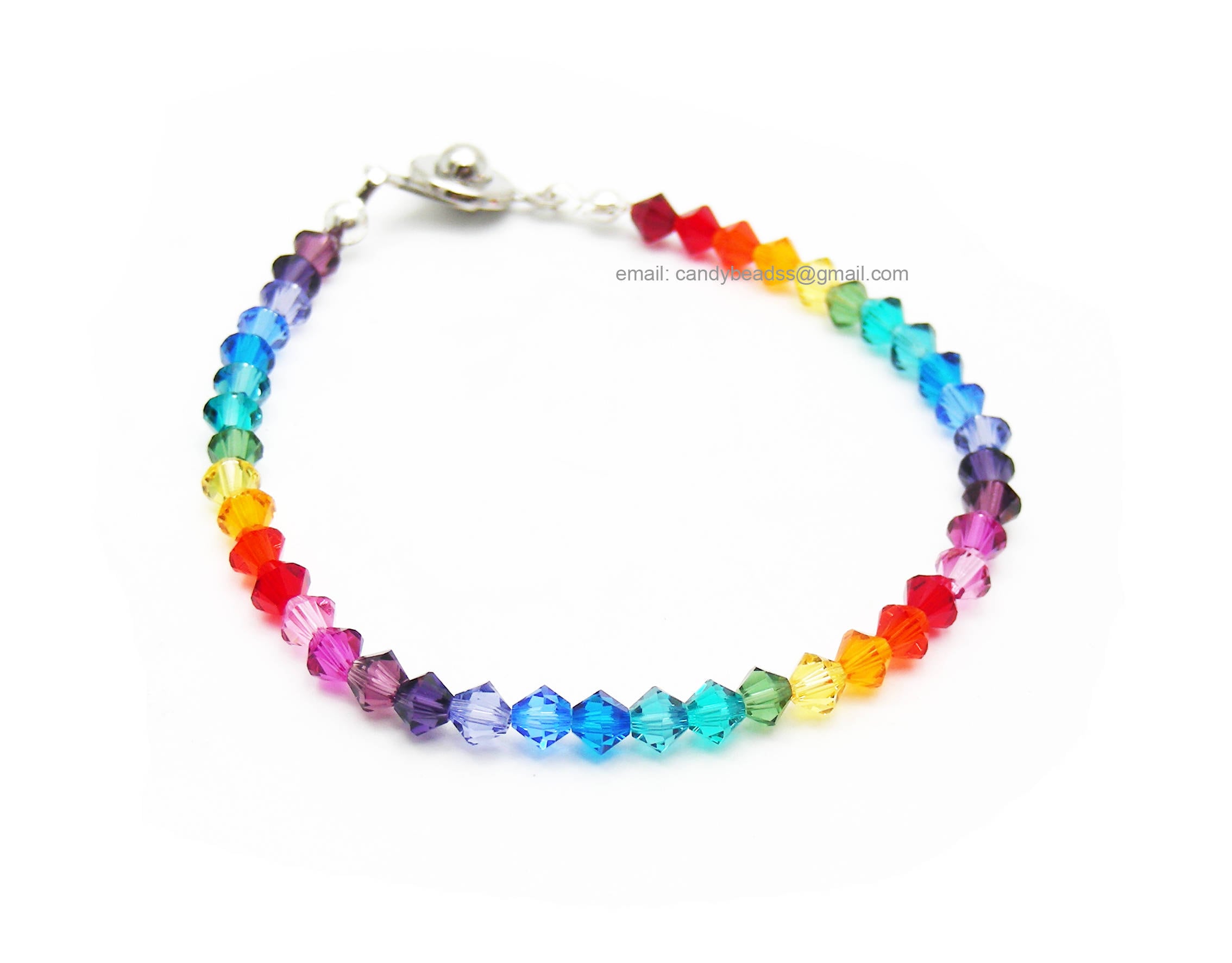 Bracelet De L'amitié Arc-en-ciel Multicolore - Fait Main Et Ajustable - Sans Fermoir