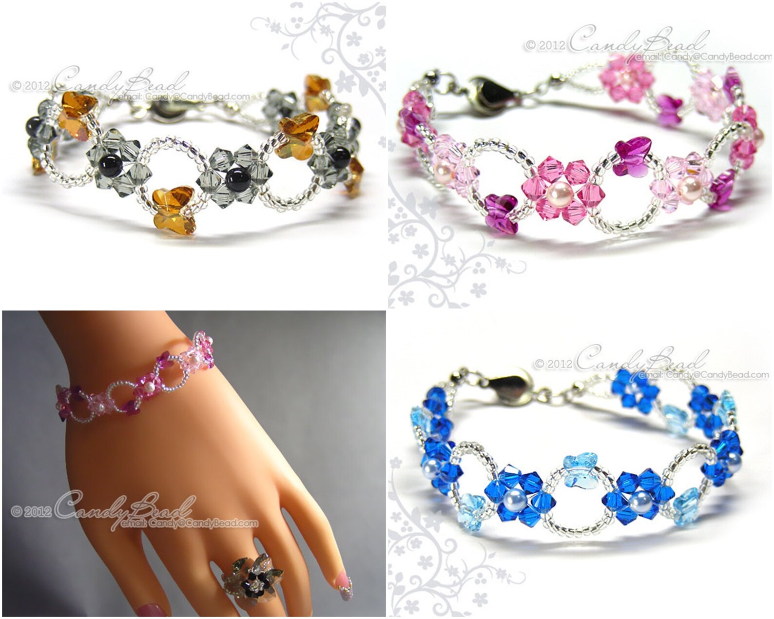 Swarovski Bracelet Crystal Bracelet Glass BraceletRosy Etsy