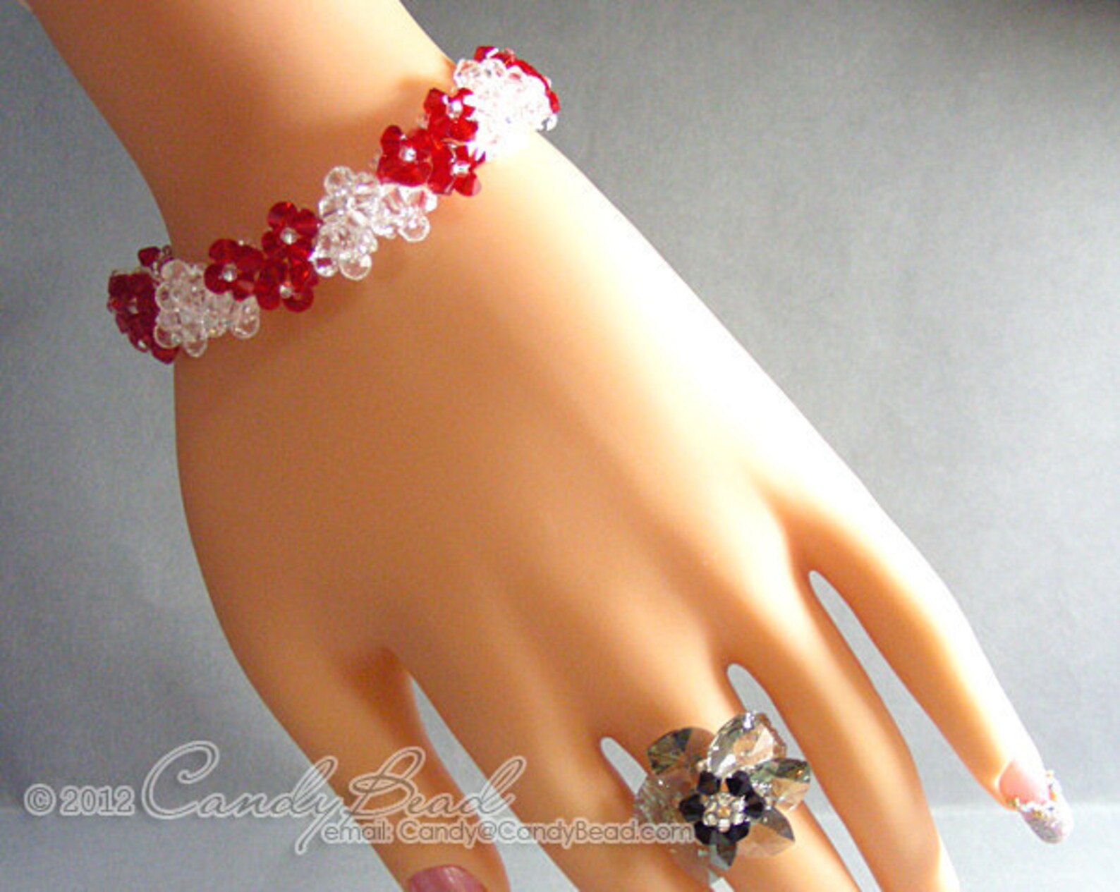 Crystal Bracelet Swarovski Bracelet Glass Bracelet Heart Etsy