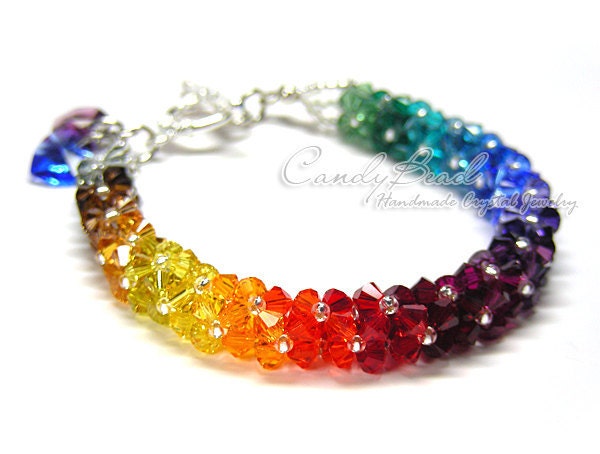 Rainbow swarovski best sale bracelet