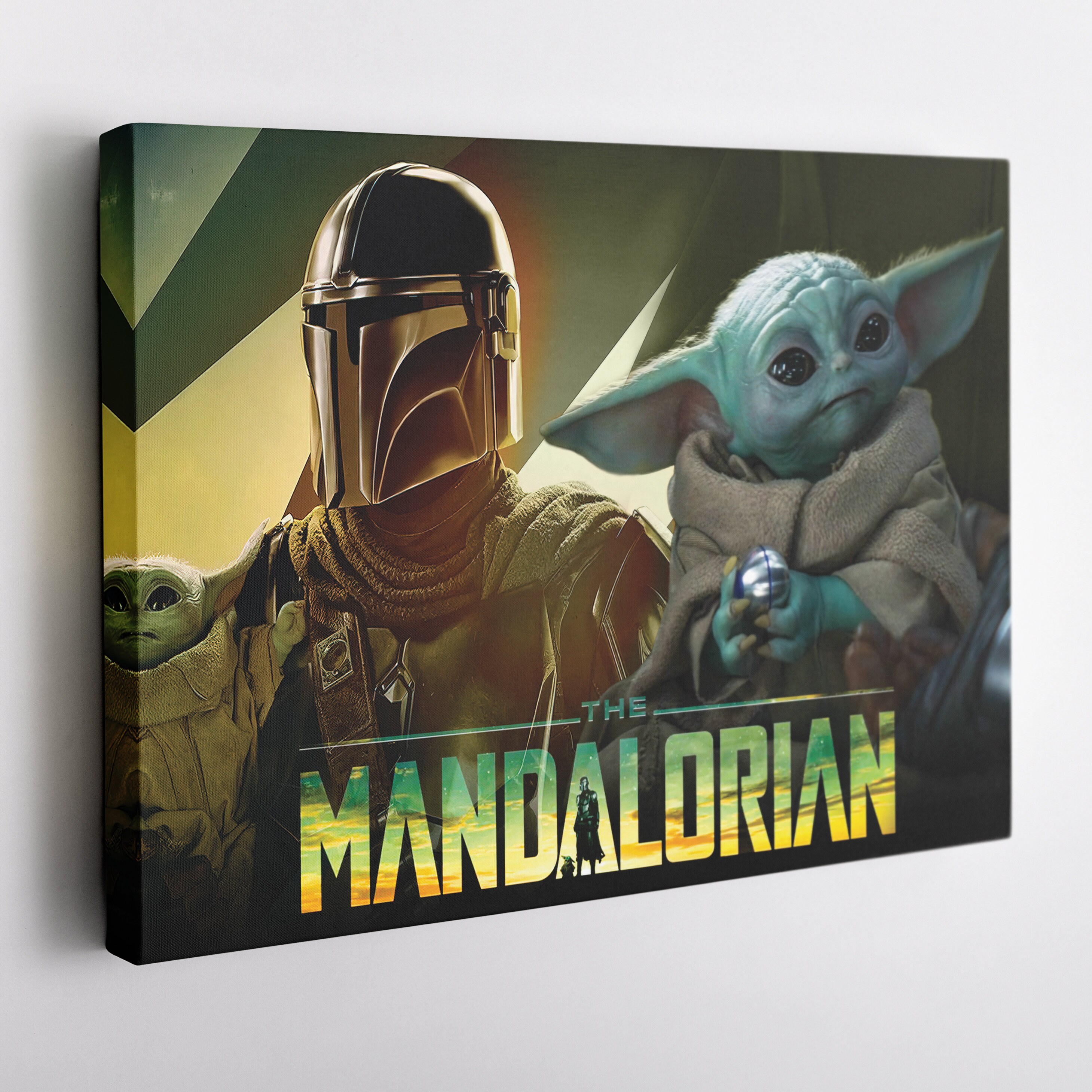 The Mandalorian Poster Star Wars Movie Canvas Wall Art Home Decor ...