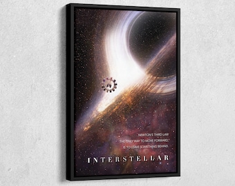 Interstellar Movie Poster Canvas Wall Art Home Decor Framed Poster Print