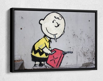 Poster D'Art Urbain Banksy & Lucien Freud 'Pills' - Impression Sur Toile Moderne