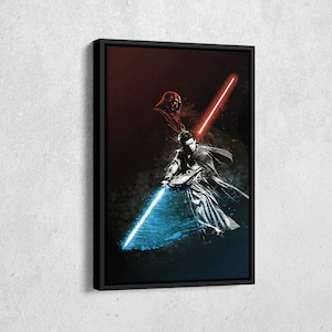 Darth Vader Anakin Skywalker Poster Starwars Canvas Wall Art Home Decor Framed Poster Print