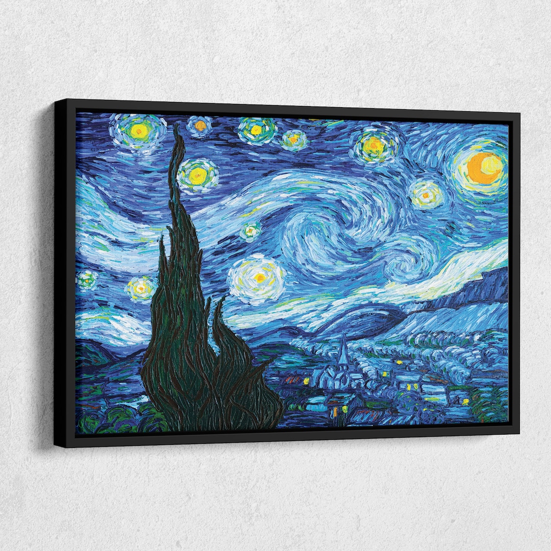 Van Gogh Starry Night Blue Yellow Painting as Woven Wall Hanging Museu Van Gogh Starry Night Blue Yellow Painting as Woven Wall Hanging Museu