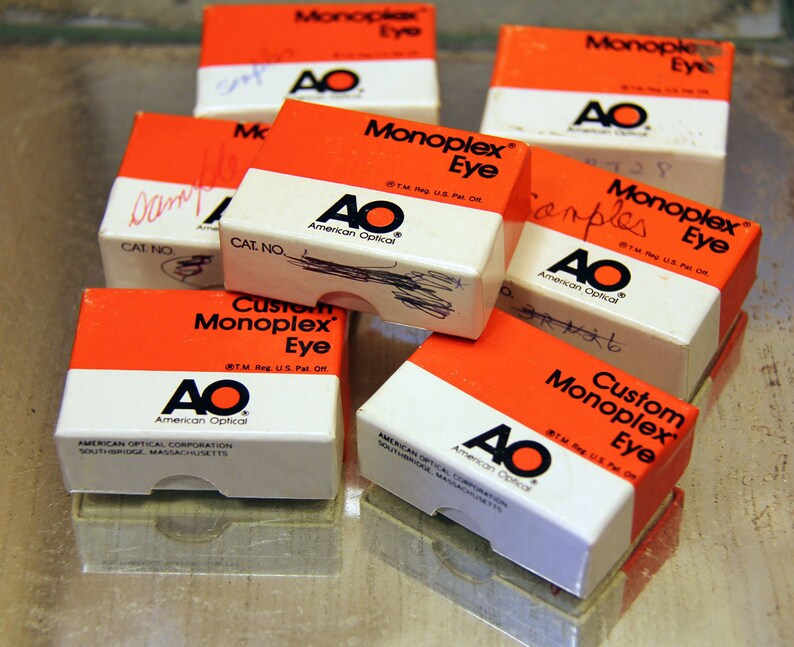 Cool Lot of 7 Optical Lens Boxes Great for Altered Art or Etsy