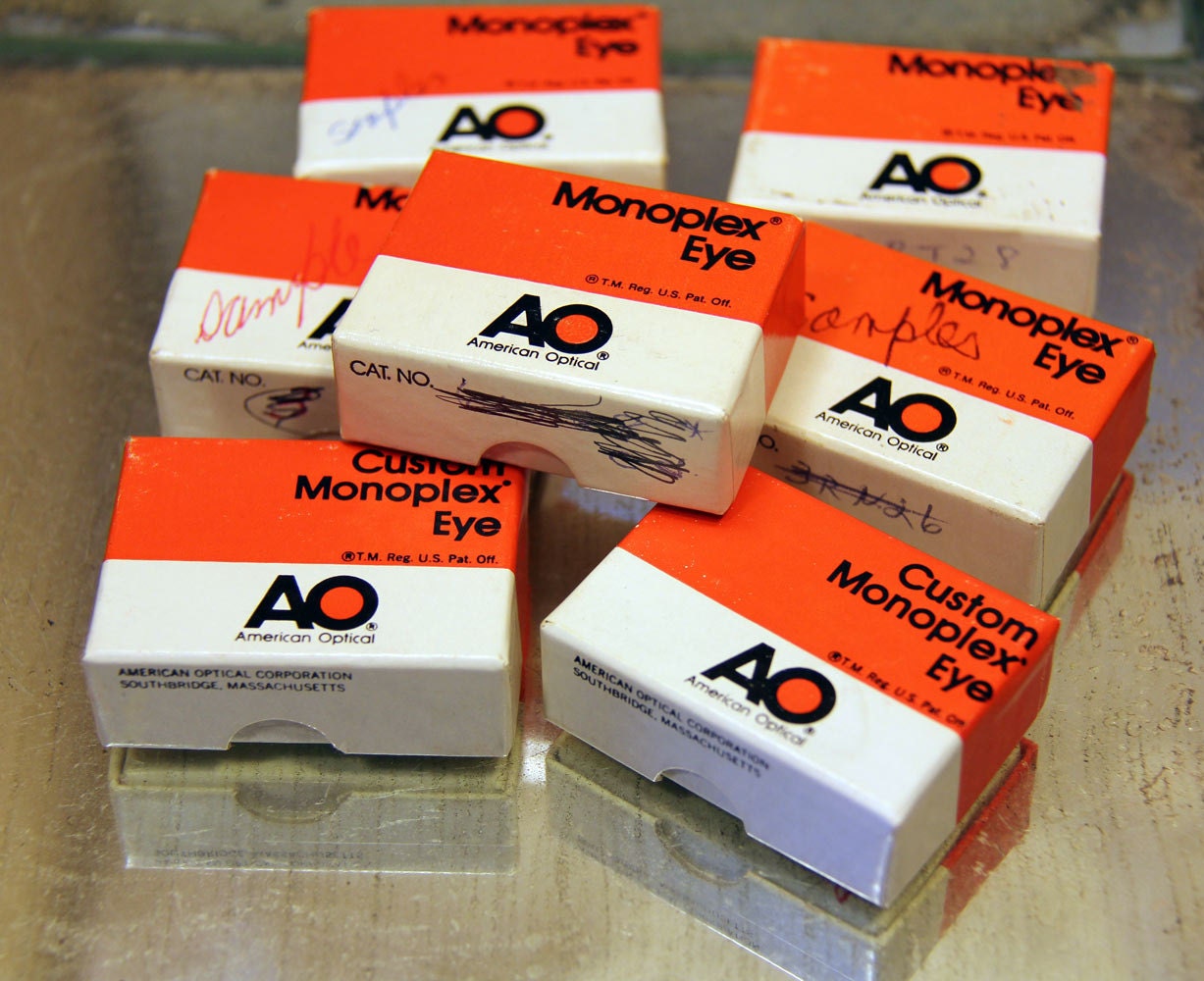 Cool Lot of 7 Optical Lens Boxes Great for Altered Art or Etsy 日本