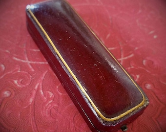 Vintage Leather Jewelry Case/ Pin Case/ Spikens from Dent / 1920s Dapper/ Presentation Case/ Great Man Gift