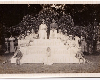 Antique Photo - Homecoming Queen and Court, Renaissance Fair - 1930s