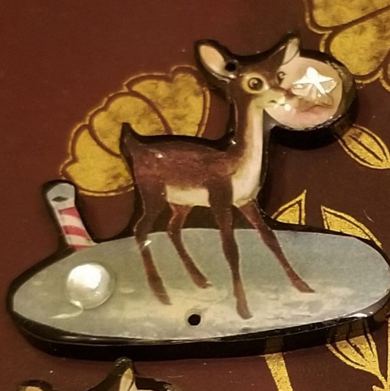 Vintage Rudolf the Red Nosed Reindeer Mid Century Christmas Paper and