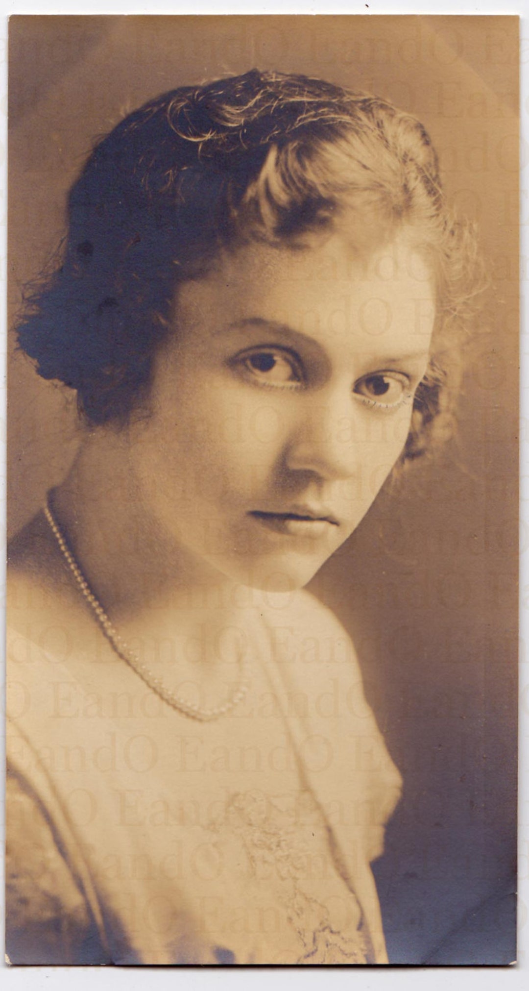 Antique Portrait of a Young Woman 1920s - School Photo - Etsy