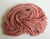 Plant Dyed Handspun Wool Yarn Pink Worsted weight