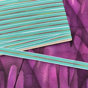 Ruban décoratif bleu sarcelle, ruban unique pour l'artisanat