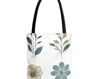 Borsa tote, Fiori di campo. Borsa per la spesa ecologica, borsa per la vita