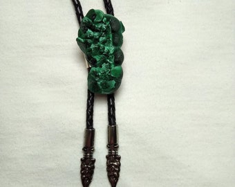 Cravate bolo rock : malachite