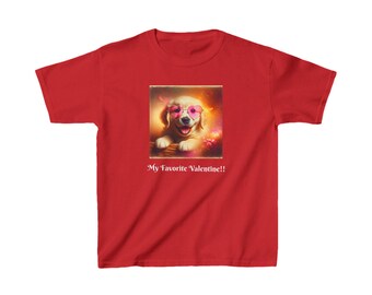 Camiseta infantil con mi cachorro Golden Retriever favorito para San Valentín