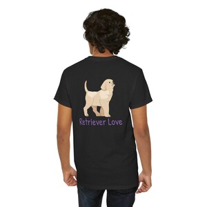 Golden Retriever Puppy Love Unisex Heavy Cotton Tee