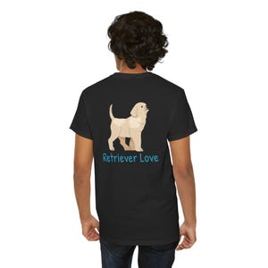 Golden Retriever Puppy Love Unisex Heavy Cotton Tee