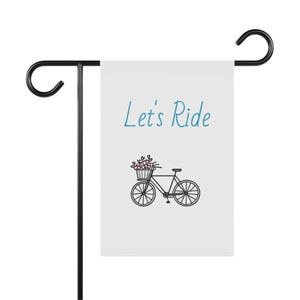 Lets Ride Bicycle Flag Garden & House Banner