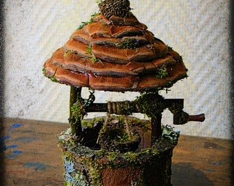 Fae wishing well of all natural materials custom order