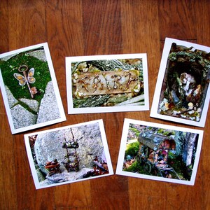 Carte del Regno delle Fate, carte delle fate, biglietti d'auguri vuoti, biglietti d'arte, casetta delle fate, accessori delle fate, foto delle fate, carte magiche, carte della natura